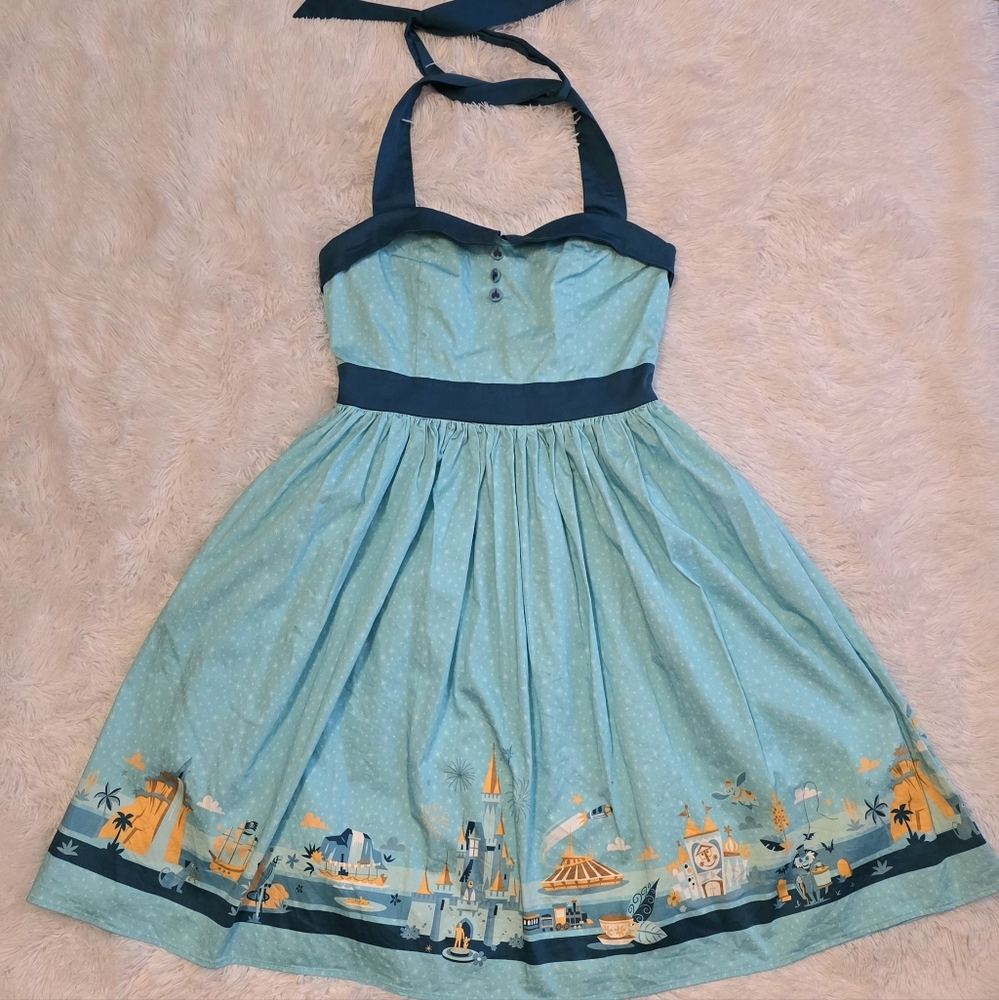 Disney Parks Magic Kingdom Retro Fit And Flare Dress Size Medium